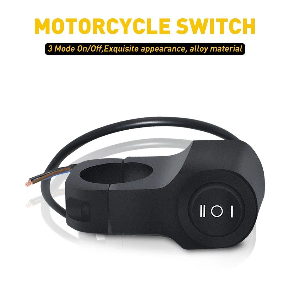 7" Waterproof Motorcycle Headlight Fog Light with ON/OFF Switch 12V