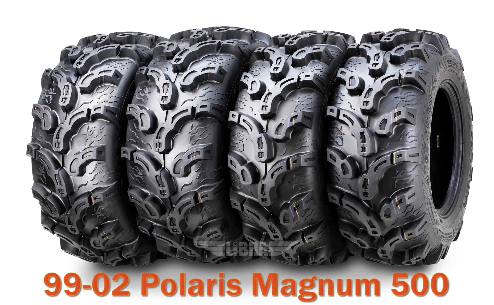 Full Set of 4 ATV Tires 25x8-12 & 25x11-10 for Polaris Magnum 500 (1999–2002)