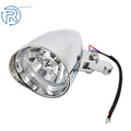 Chrome Headlight Visor for Bobber Chopper Dyna (12V)