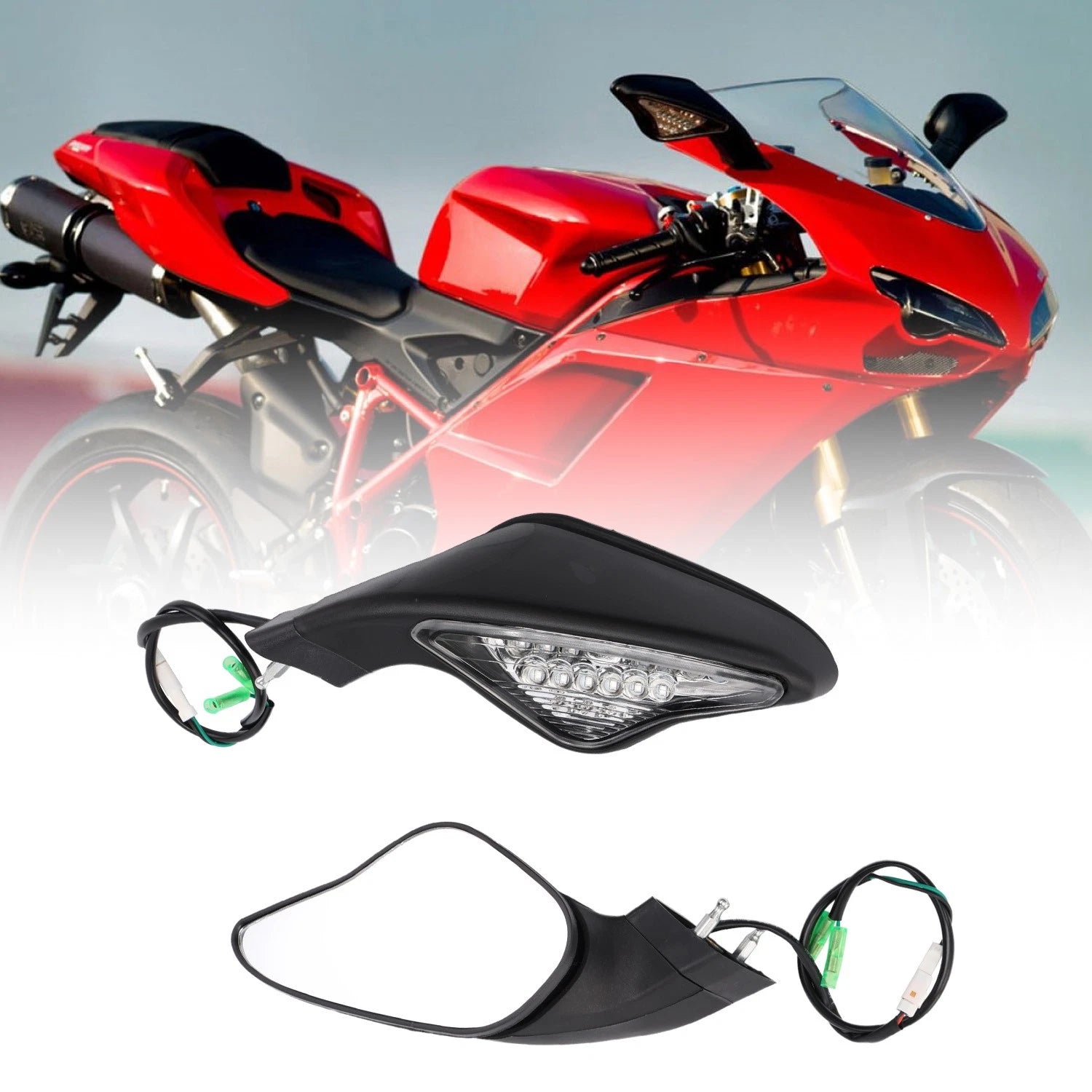 Rearview Mirrors for Ducati 848 EVO (2008–2013), 1098/1098S/1098R (2007–2009)