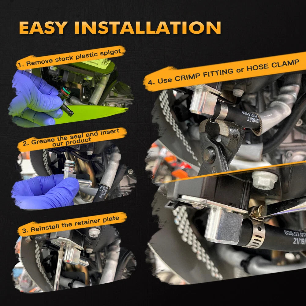Fuel Gas Spigot Valve Connector for KTM 690 Duke/Duke R (2008–2015) 690 Enduro (2008–2021)