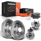 Rear Disc Brake Rotor & Ceramic Pad Set for Ford Focus 