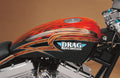 Gas Tank with Chrome Aero-Style Gas Cap for Harley Davidson