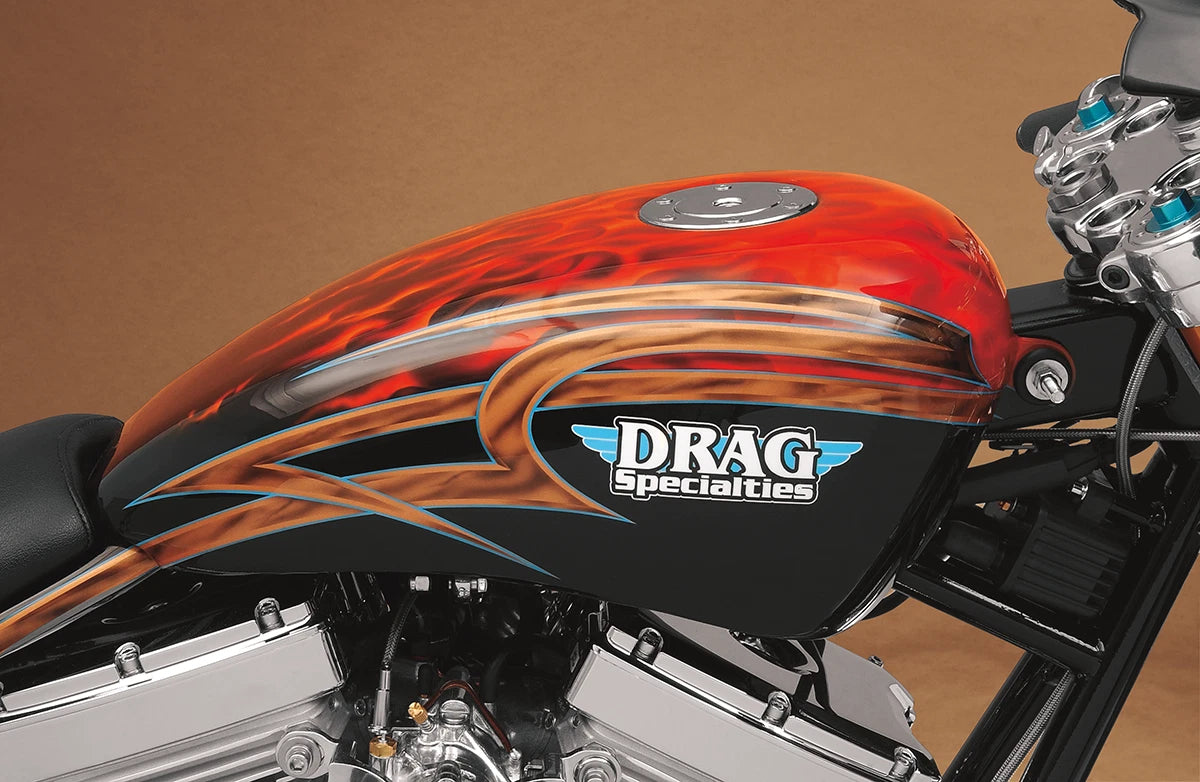 Gas Tank with Chrome Aero-Style Gas Cap for Harley Davidson