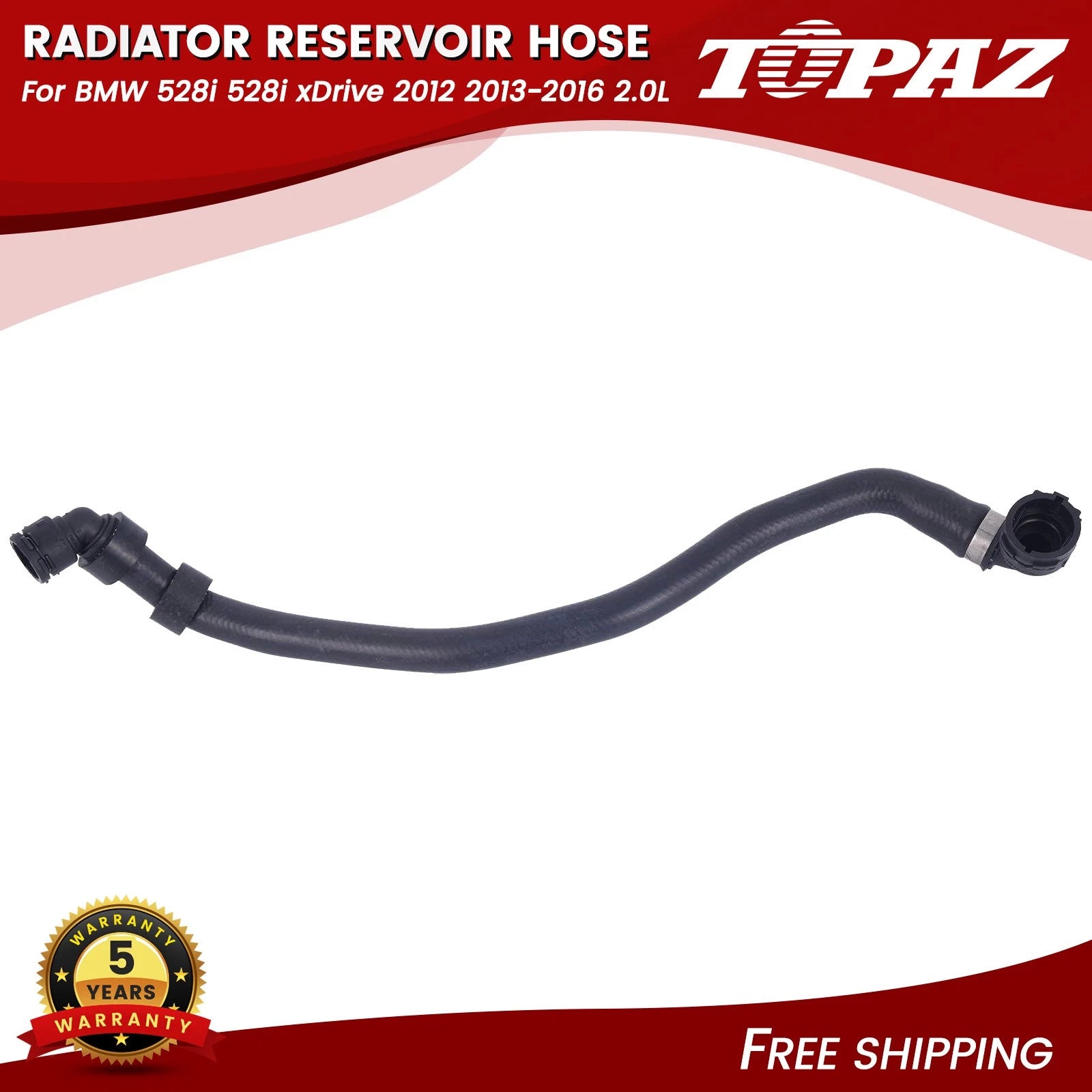 Radiator Reservoir Hose for BMW 528i xDrive (2012–2016)