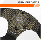 NRG RST-024CF-YL 320mm Leather Steering Wheel for Universal Fit (2010–2023)
