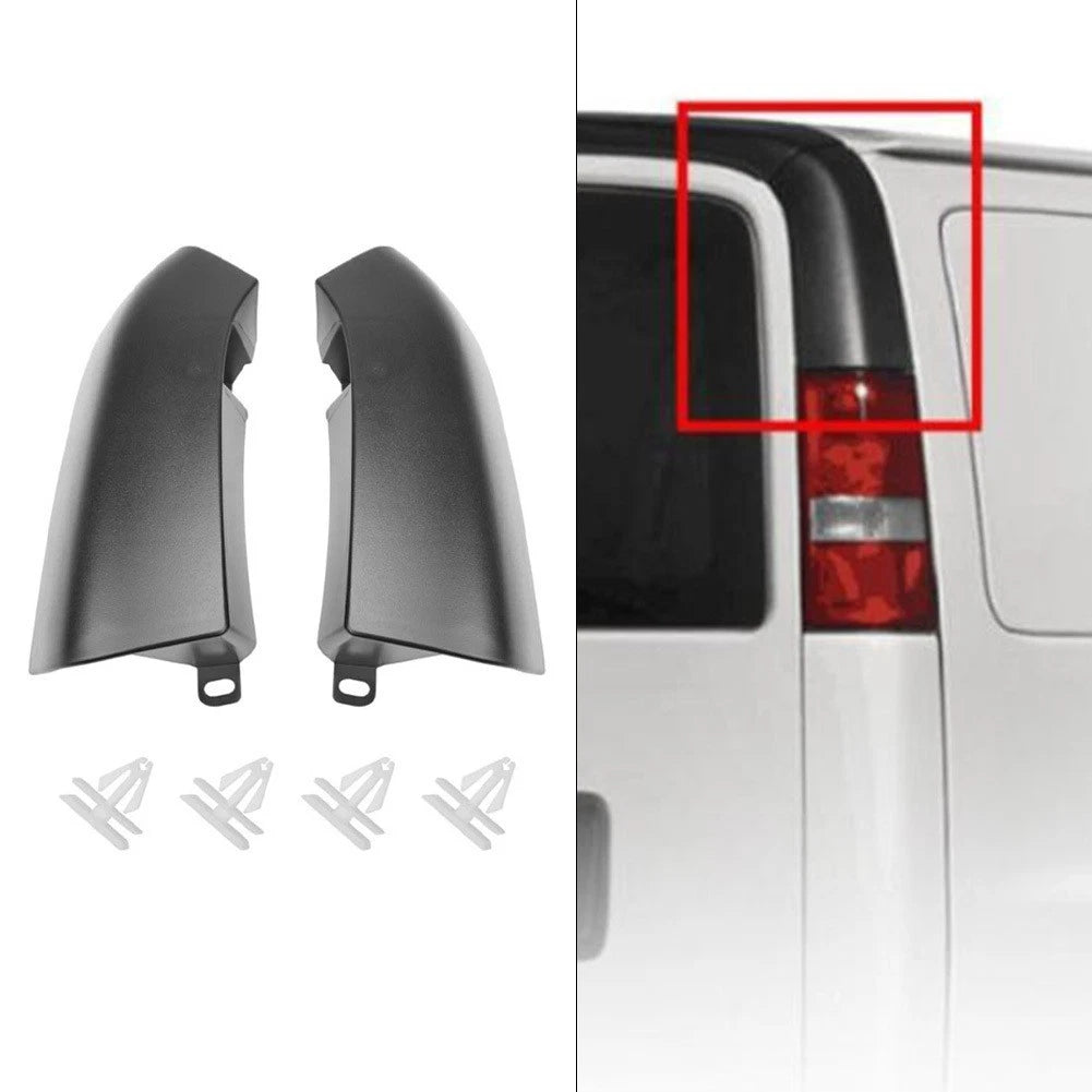 Set of 2 Rear Corner Trim Door Panels for Chevy Express Savana (2003–2023)