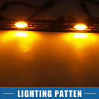Front LED Grille Lights with Bracket for Toyota Tundra (2014–2020) Amber