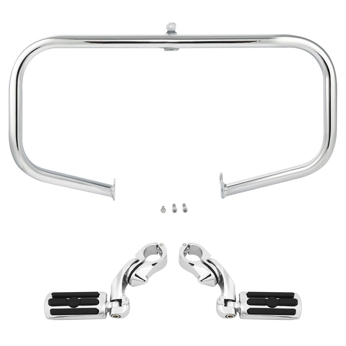 Engine Guard Crash Bar Footpegs for Harley Street Road Glide (2009–2024)