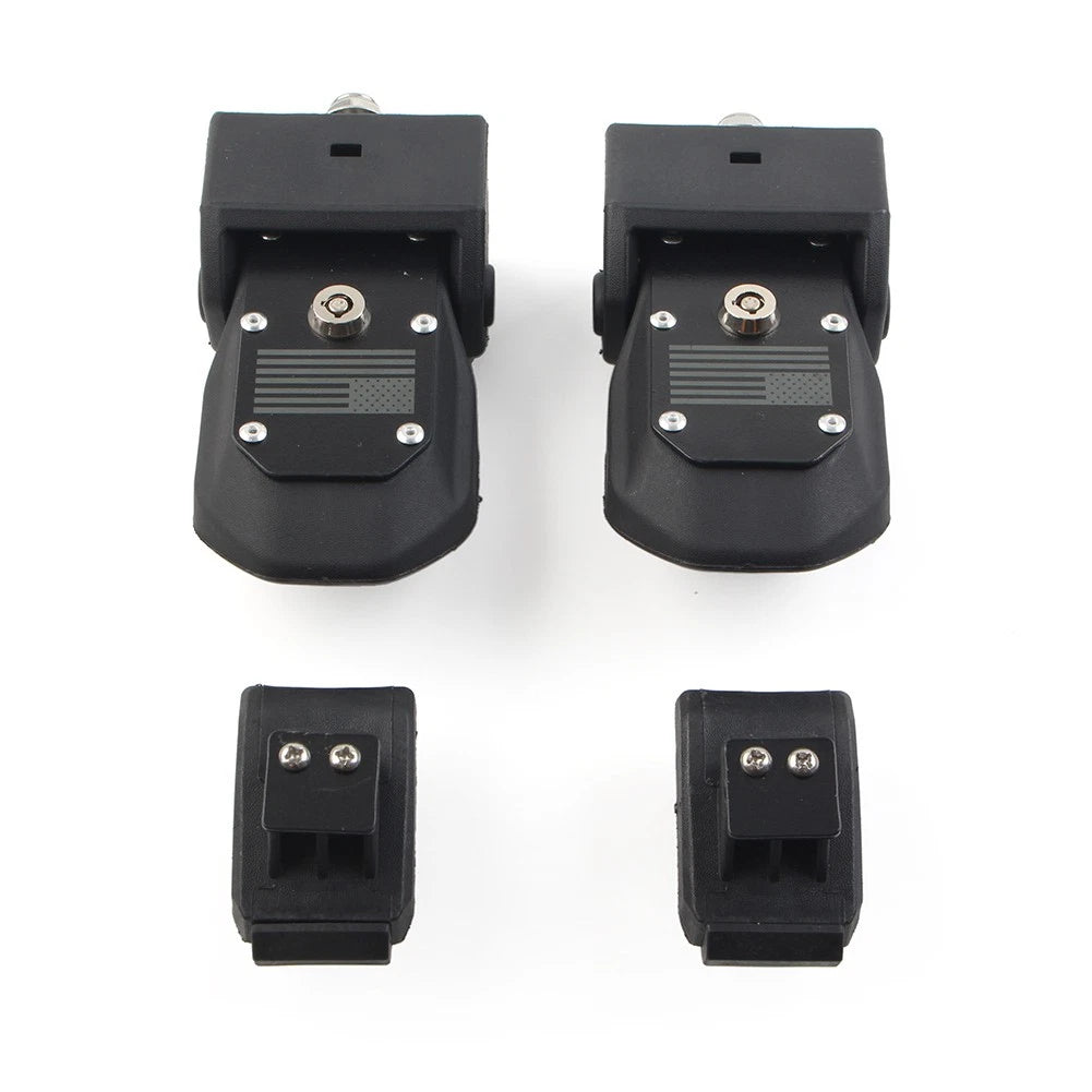 Engine Lock Hood Latches Catch for Jeep Wrangler JL (2018–2023) Black