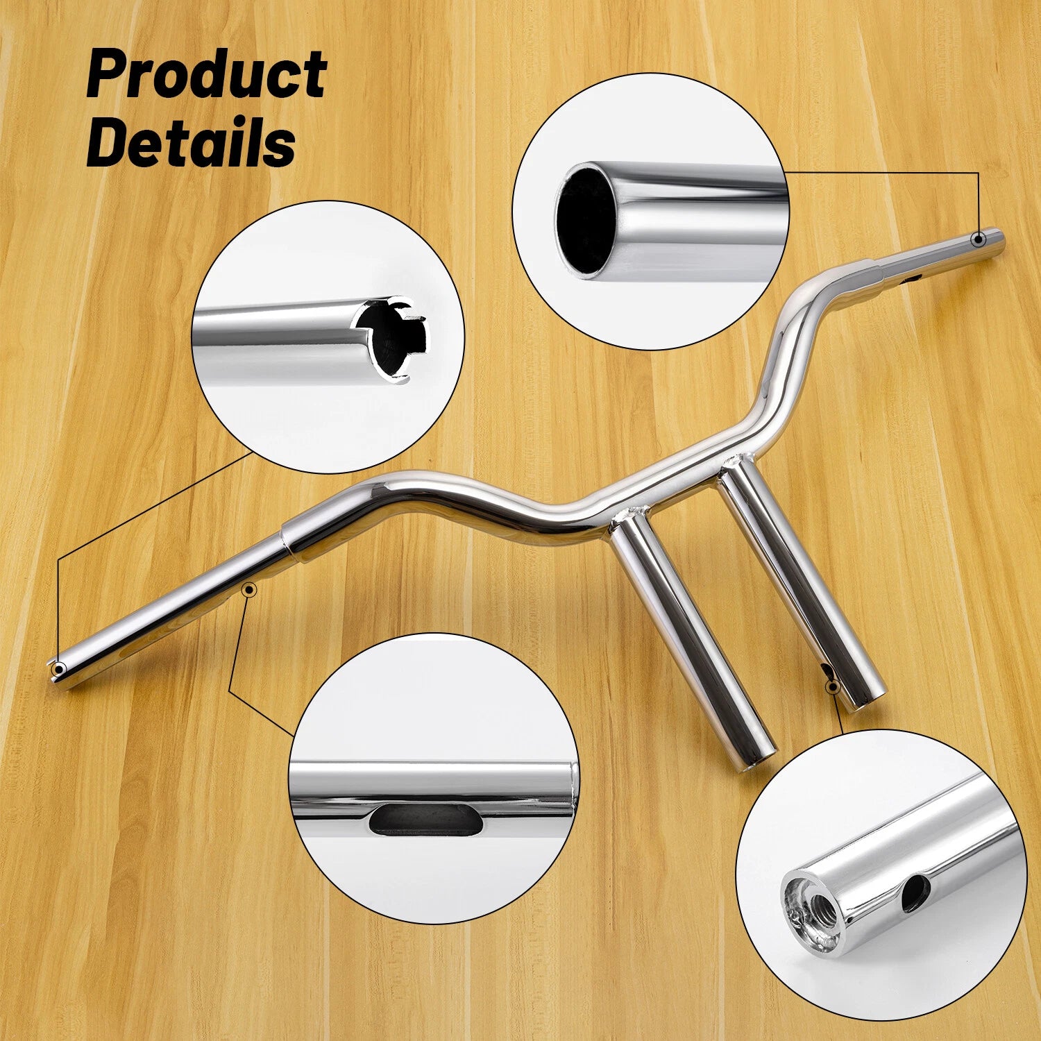 14" Rise MX-T Bars Handlebar for Harley Softail/Sportster/Dyna/Low Rider