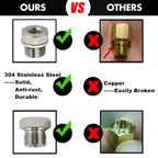Oil Pressure & Coolant Temp Gauge Fitting Adapters for LS1 LS2 LS3 LS7 LSX (1/8)