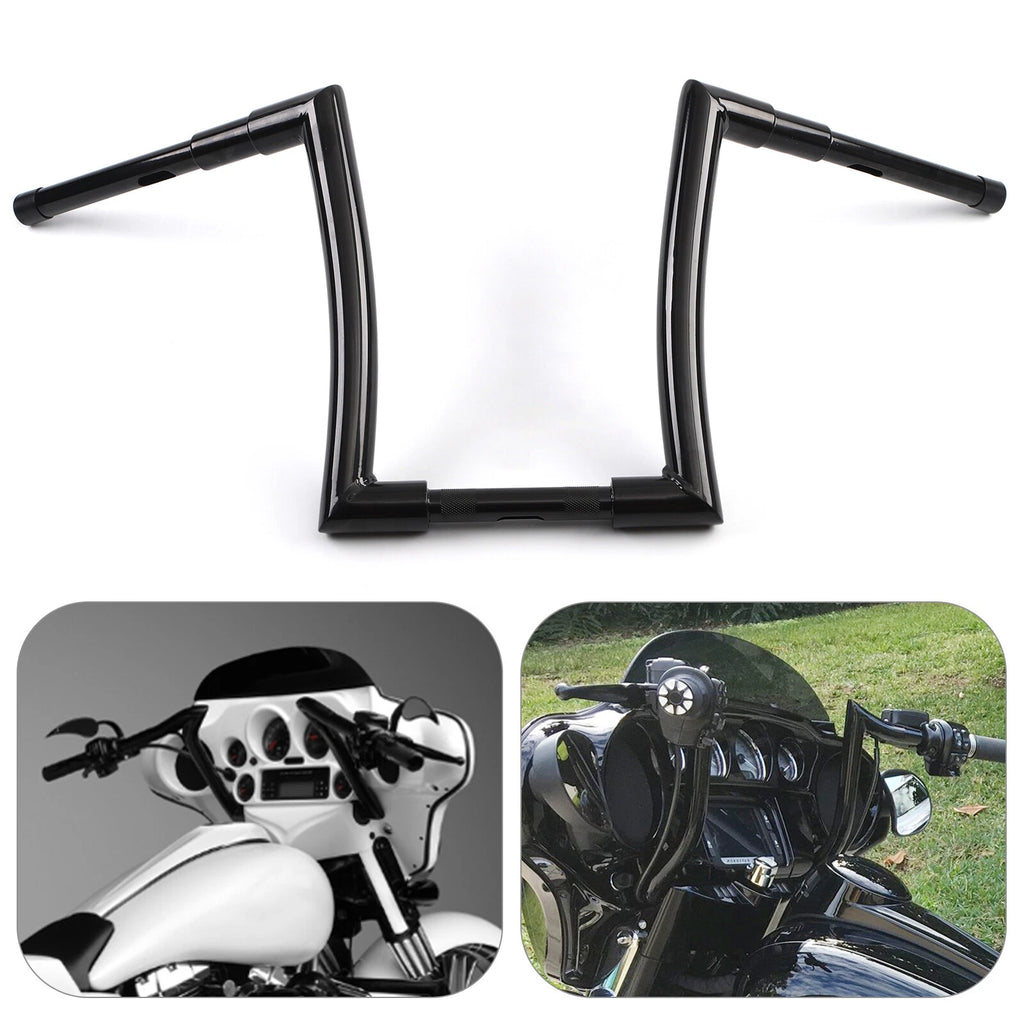 Gloss Black 14" Rise Ape Hanger Handlebar for Harley