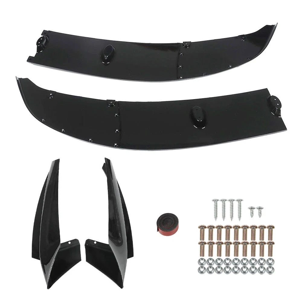 Glossy Black Front Bumper Lip Splitter for BMW F10 5 Series (2011-2016)