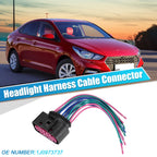 3 Pin Headlight Harness Cable Connector for VW Audi (1999–2005) No. 1J0973737
