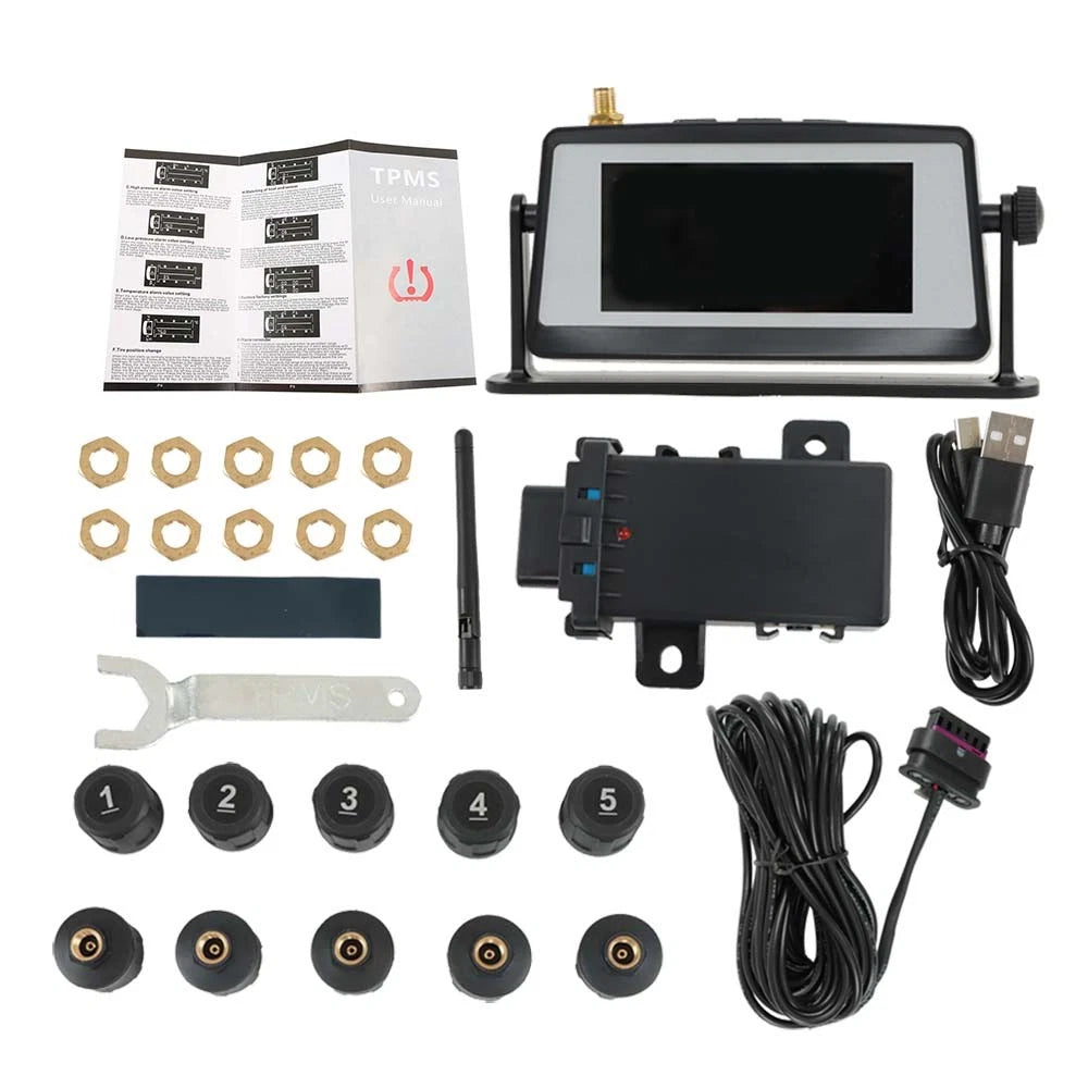 Set of 4 TPMS Tire Pressure Monitoring Sensors for RVs and Trucks
