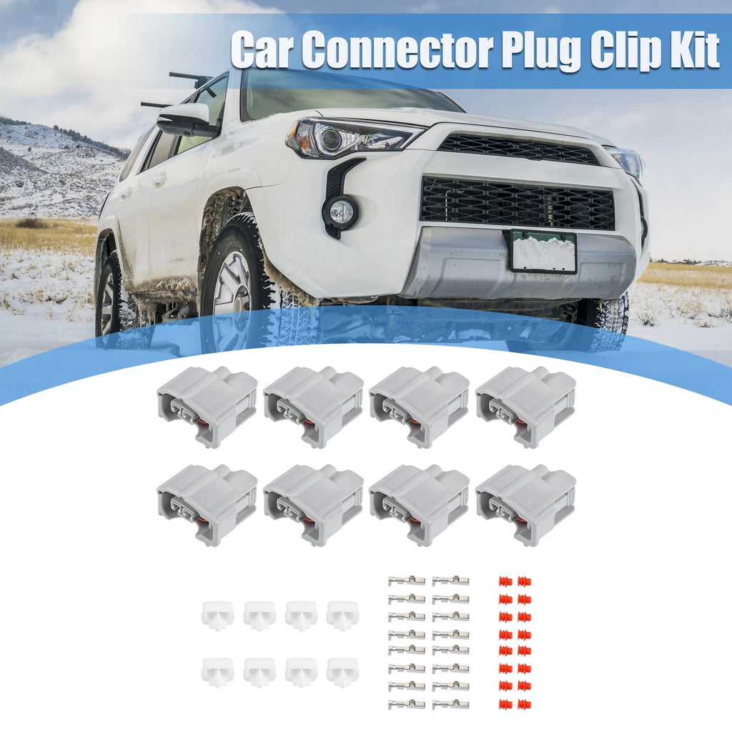 Set of 8 Fuel Injector Connector Adapter Plugs for Toyota (No.9098011875)