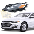 Halogen Headlight for Chevrolet Malibu (2019–2025) LH with Bulb