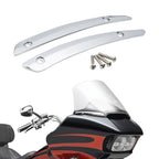 Aluminum Split Windshield Side Trims for Harley Touring Road Glide (2015–2023)