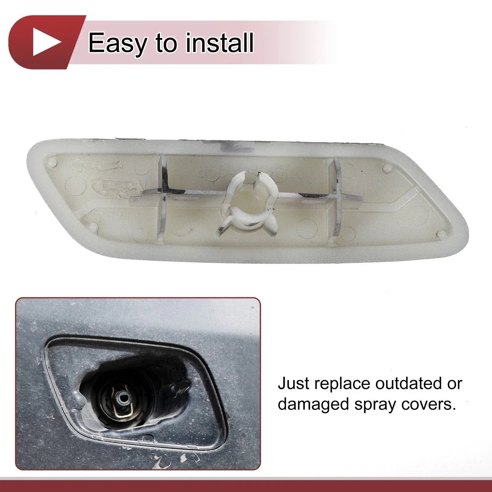 Front Left Washer Nozzle Cover for Lexus IS250 (2009-2010) - Unpainted 1 x Cap