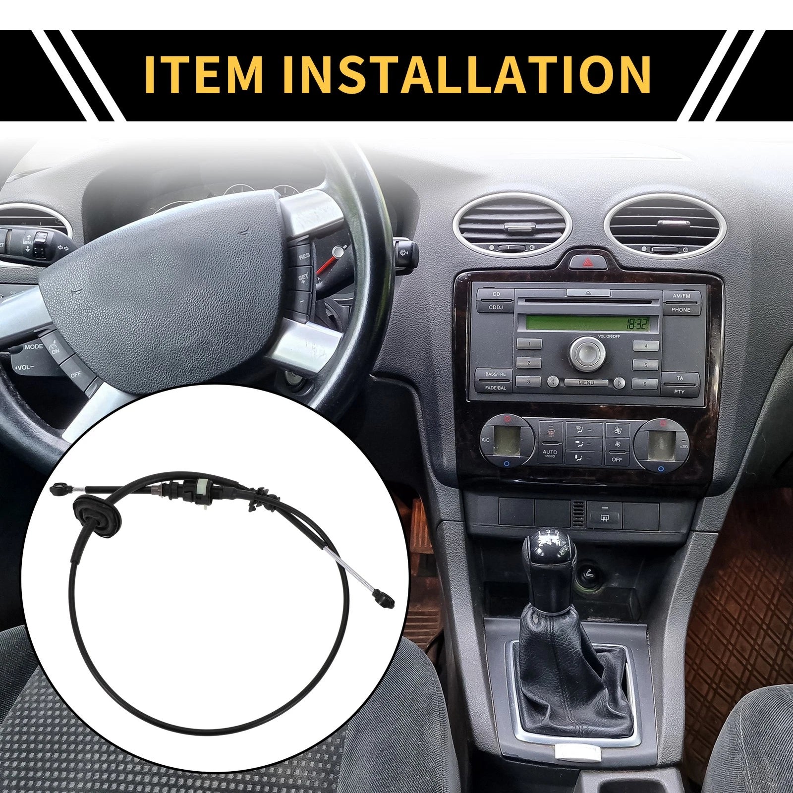 Transmission Gear Shifter Cable for Ford F-150, F-250 (1992–1997)