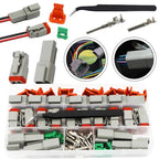 Set of 10 Gray Waterproof Wire Connectors for Car RV Truck Wiring 2216AWG