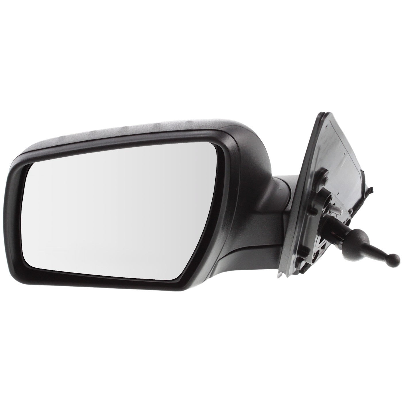 Manual Remote Mirror for Kia Soul (2010–2013) Left Textured Black Folding