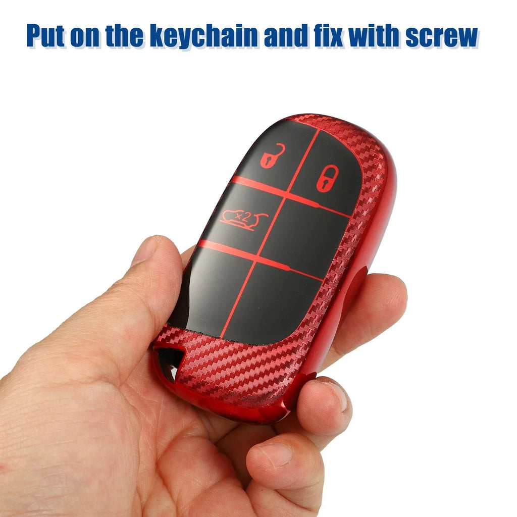 TPU 3 Button Keyless Entry Remote Cover for Dodge Charger Hellcat (2019-Up)