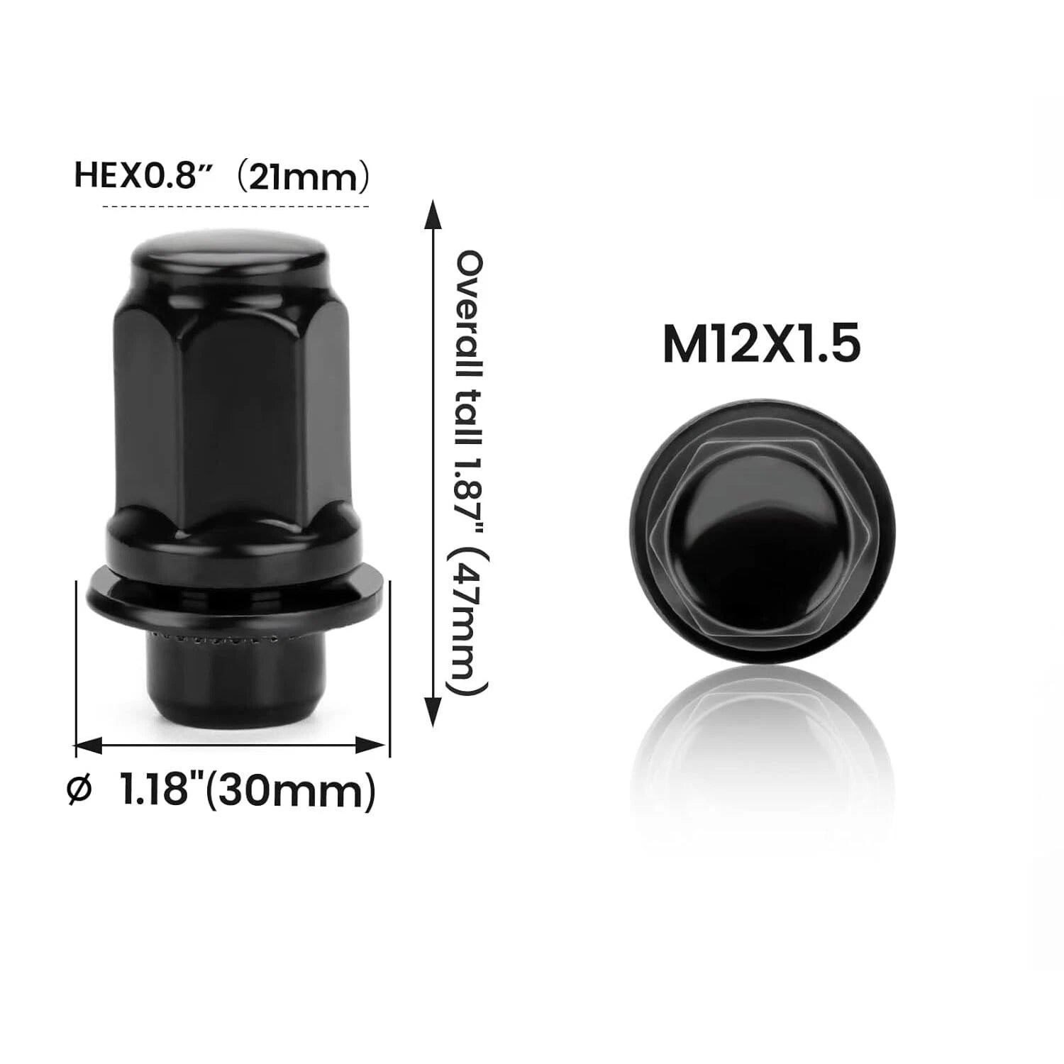 Factory Mag Lug Nuts for Toyota Pickup (1980–1995)
