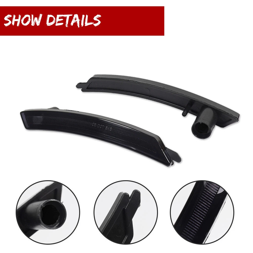 Set of 4 Smoked Side Marker Lights for MINI Cooper (2007–2016)
