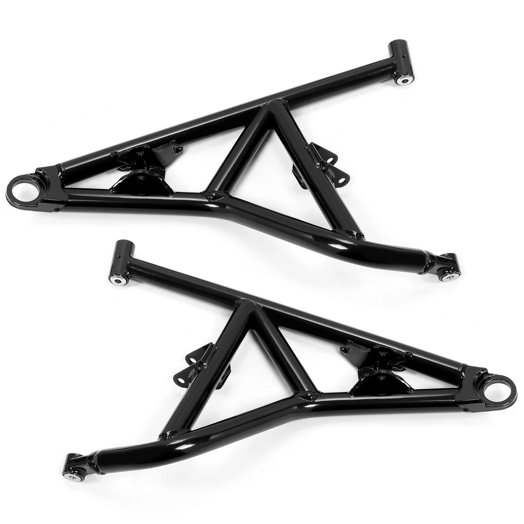 Set of 2 Black High Clearance Steel A-Arms for Polaris RZR XP 4 1000 Turbo (2014–Present)