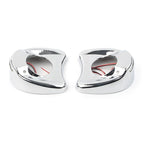 LED Chrome Fairing Mount Side Mirror Cover for Harley Electra Glide (1996–2013)