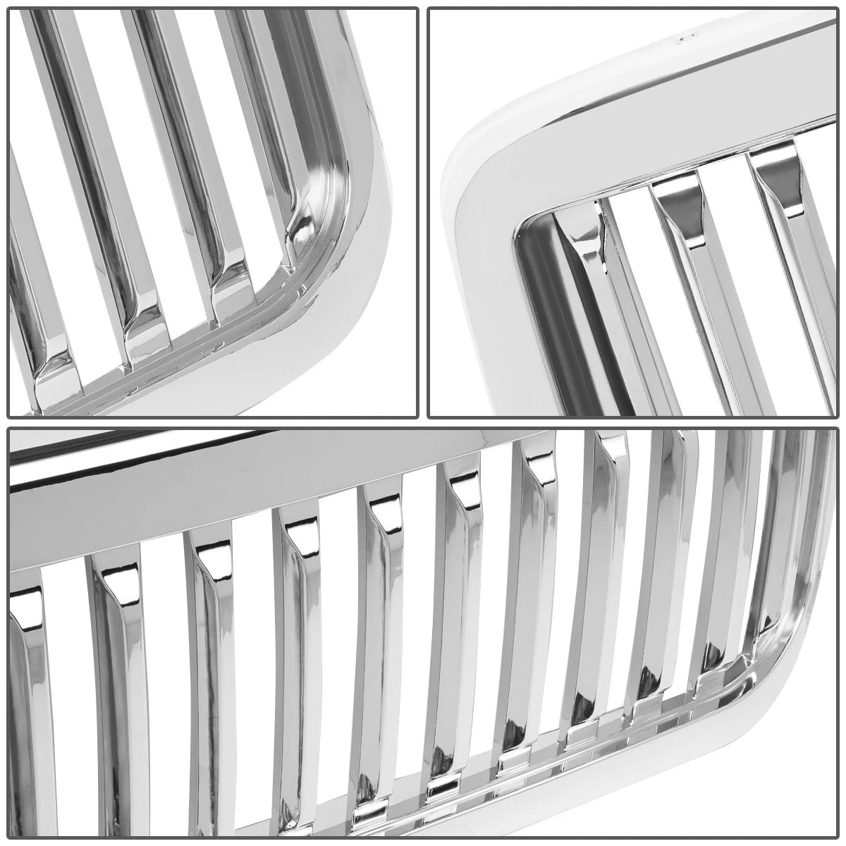 Chrome Front Upper Bumper Grill Frame for Ford F450/F550 Super Duty (1999–2004)