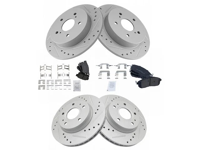 Front and Rear Brake Pad and Rotor Kit for Suzuki SX4 (2007–2013) MV916JS