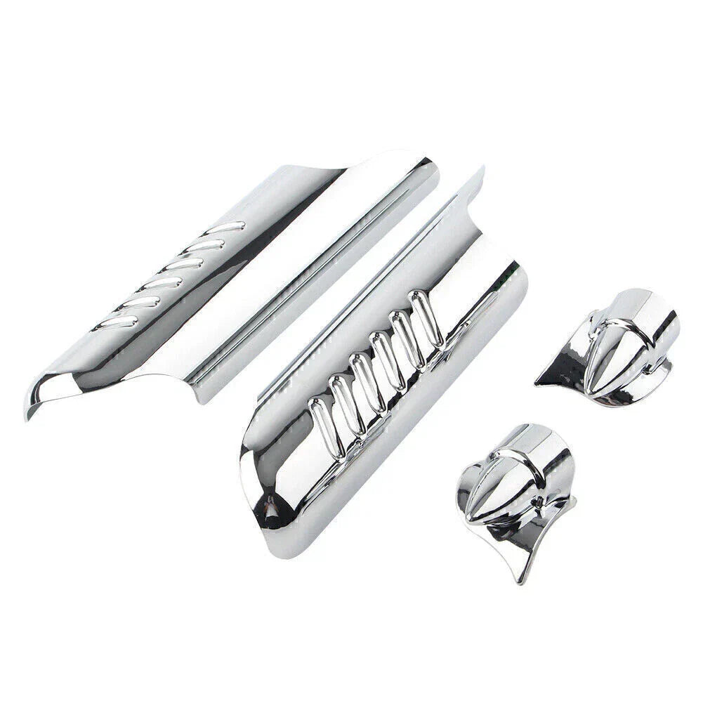 Chrome Fork Lower Leg Deflectors for Harley Touring FLHT (2000-2013)