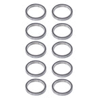 10Pcs 6809-2RS Bearings for (45×58×7mm, Double Rubber Seals)