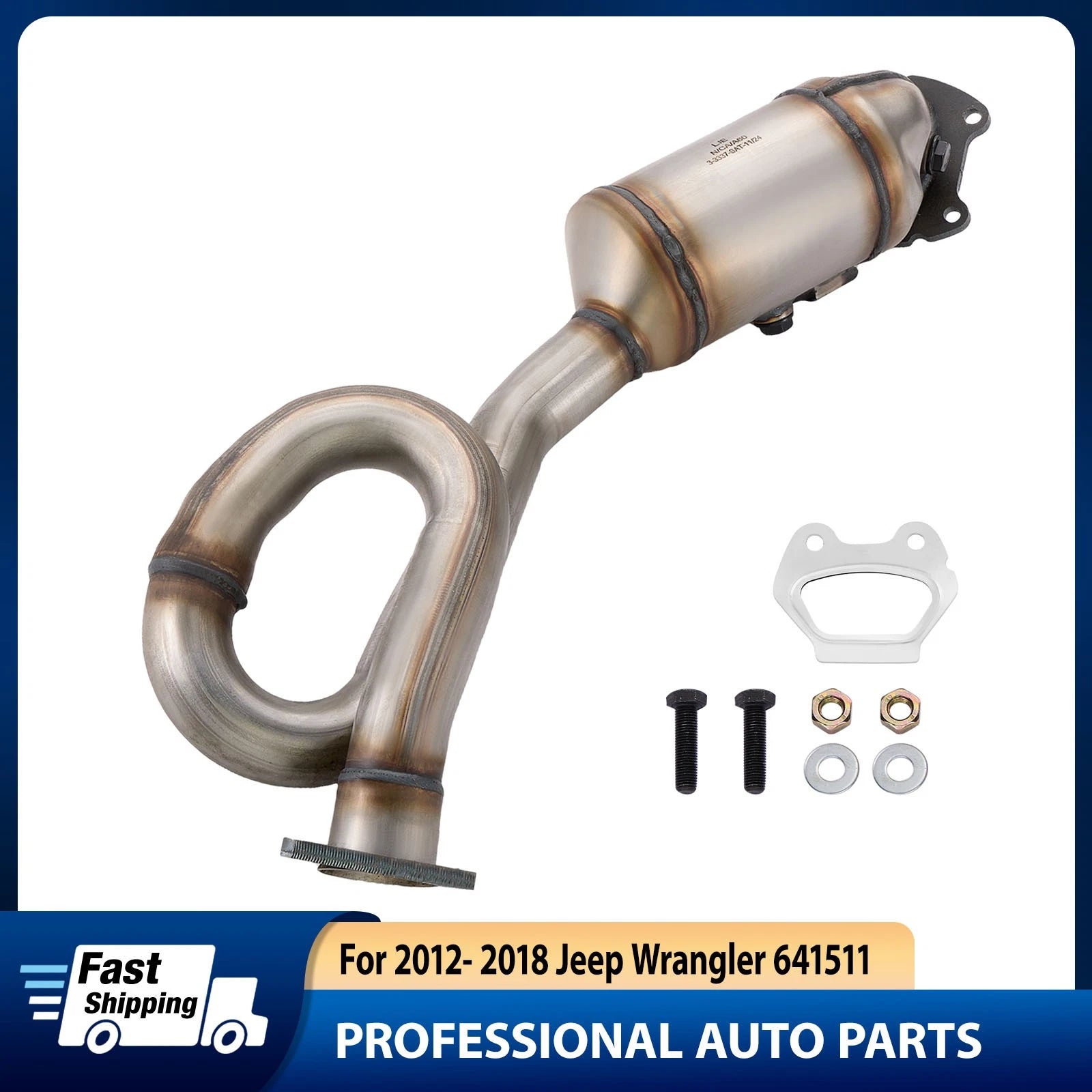 Left Catalytic Converter Kit for Jeep Wrangler (2012–2018) 3.6L