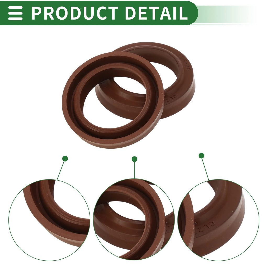 Set of 5 Oil Seal Rotary Shaft Seal FKM Rubber 20x28x4.5mm