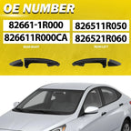 Outer Exterior Door Handle for Hyundai Accent (2012–2017) - Driver Side, Rear