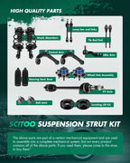 Rear Shock Absorbers Assembly Set for Ford Flex Lincoln MKT (2009–2019)