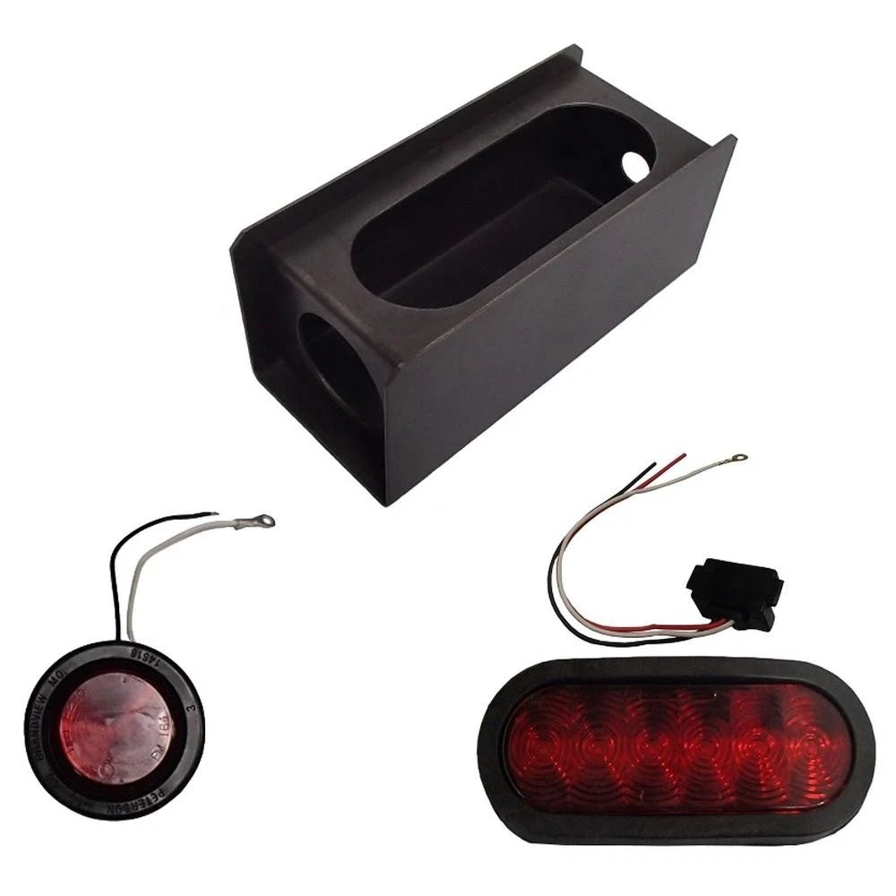 LED Trailer Truck Steel Mount Housing Kit for Universal Applications (6")