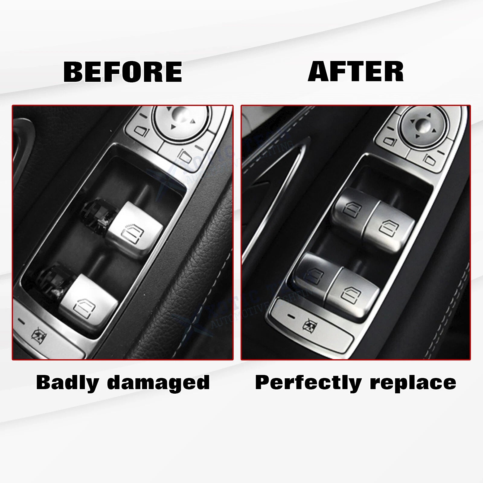 Window Switch Button Cover Front Left for Mercedes-Benz C-Class (2015-2024)