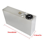 15 Gallon Slim Aluminum Race Drift Fuel Cell for Universal Applications