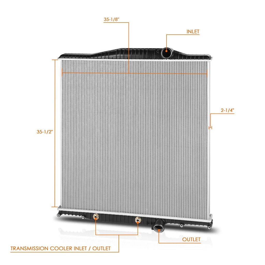 Factory Style Aluminum Core 2-Row Radiator for Volvo VNM VNL (2003–2009)