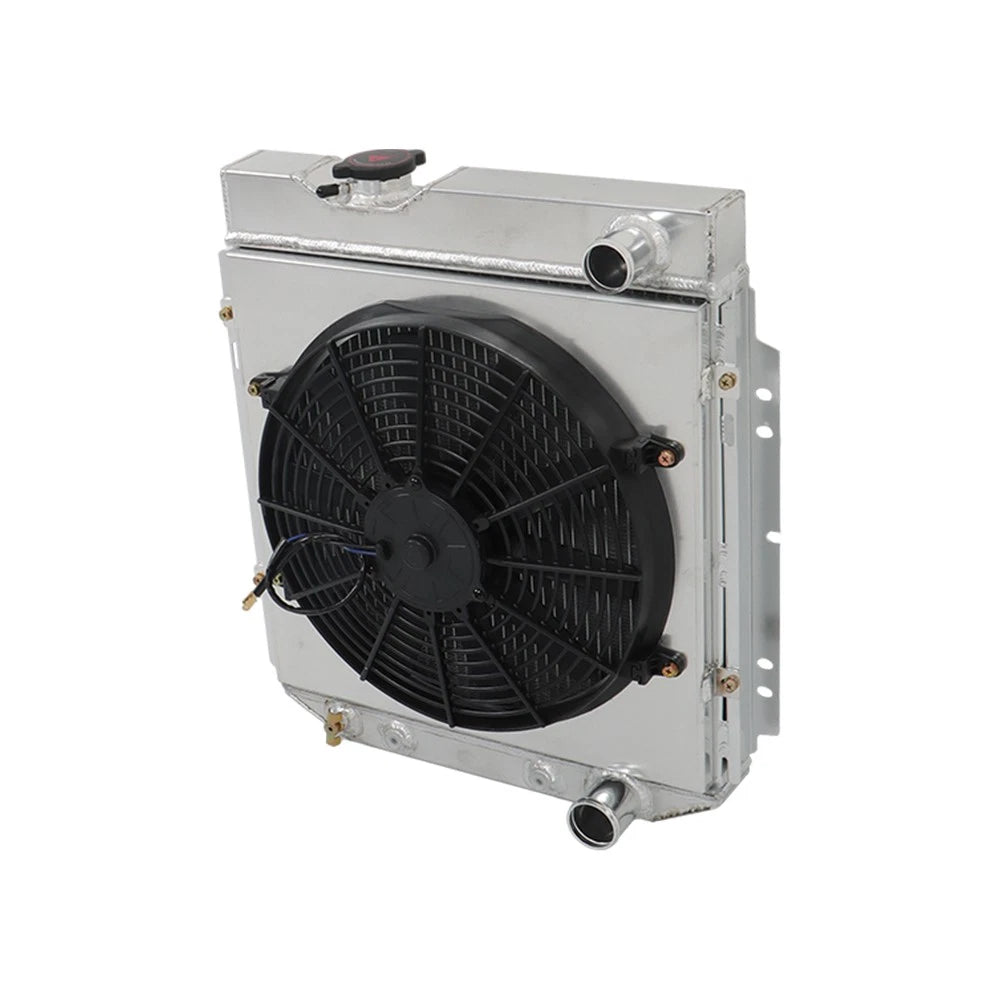 3 Row Aluminum Radiator with Fan Shroud for Ford Mustang Falcon (1964–1966)