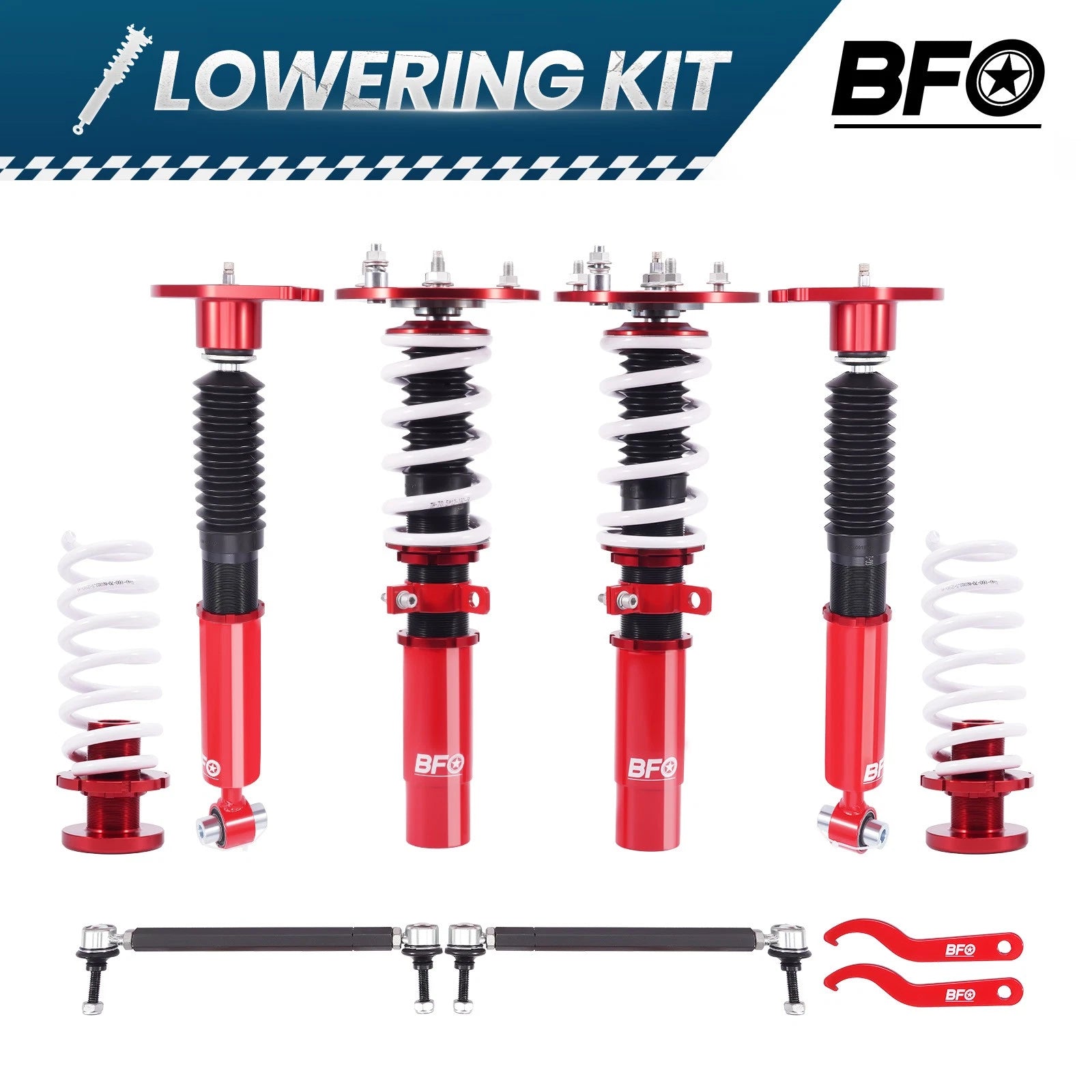 24 Way Coilover Lowering Kit for BMW 3 Series F30 328i 330i 335i (2012–2018)