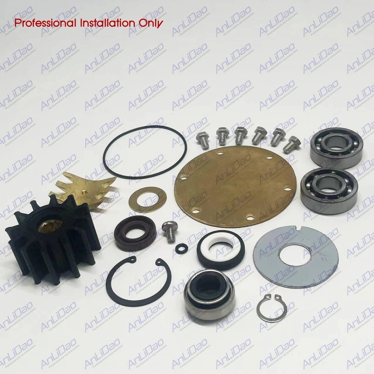 Impeller Water Pump Repair Kit for Northern Lights (25-12004, 25-12057, 25-15405)