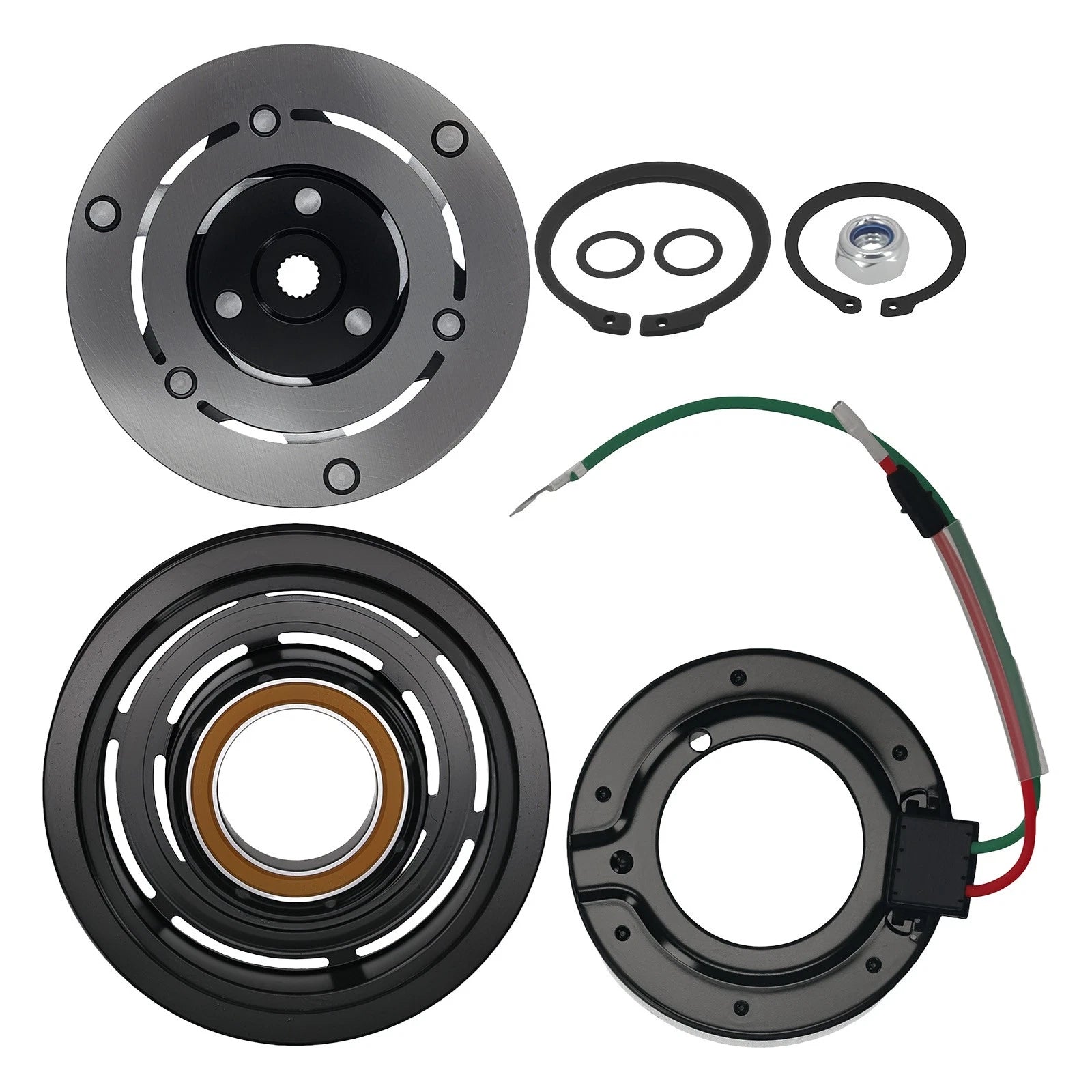 6-Groove AC Compressor Clutch Kit for Honda Civic 1.7L (2001–2005) 38810PLMA11RM