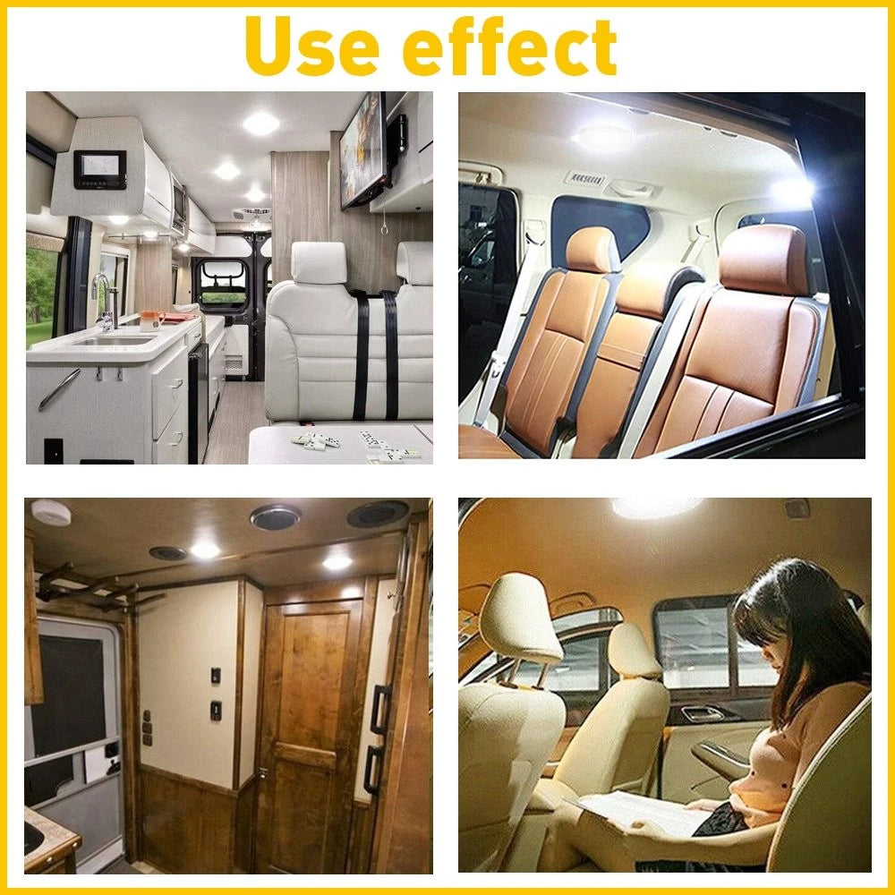 LED Ceiling Light Fixture for RV Camper Trailer (12V)