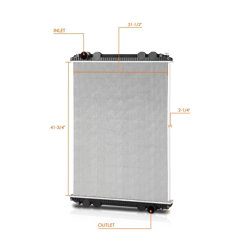Aluminum Core 2-Row Cooling Radiator for Freightliner FL60 FL70/M2 106 112 (1996–2007)